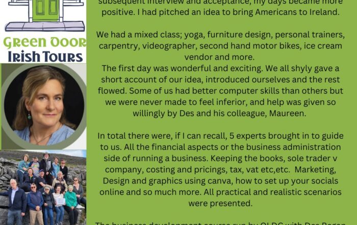This is a poster of someone that has started up their own business