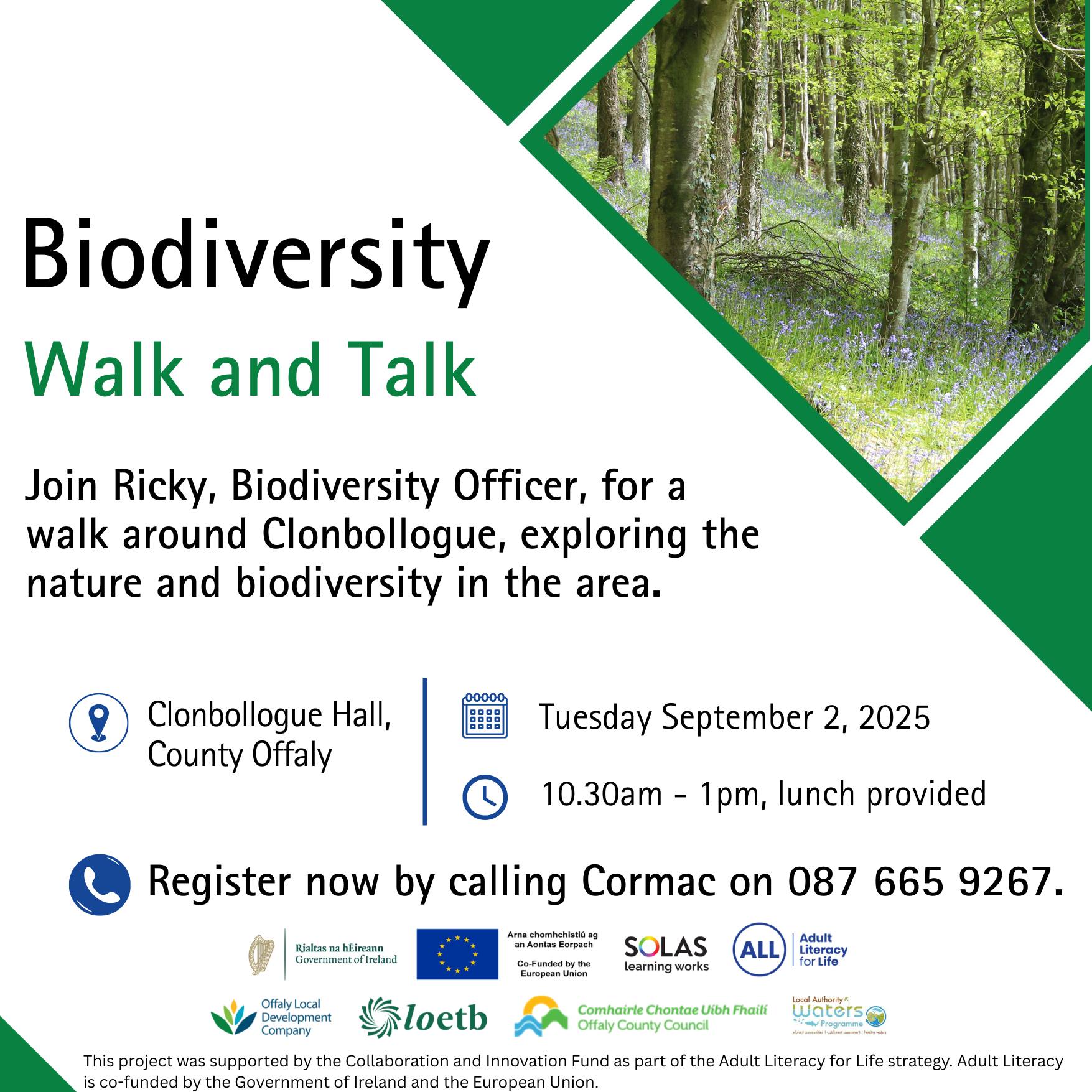 This is a photo of the Biodiversity Walk & Talk