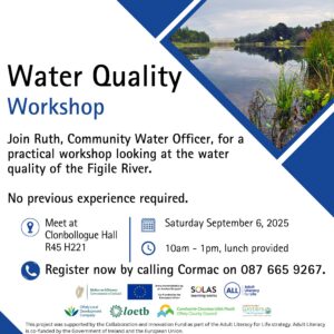 This is a poster of the Water Quality Workshop