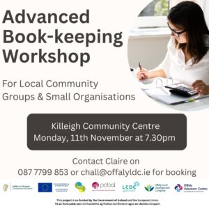 This is a poster of the Advanced Book-Keeping Workshop