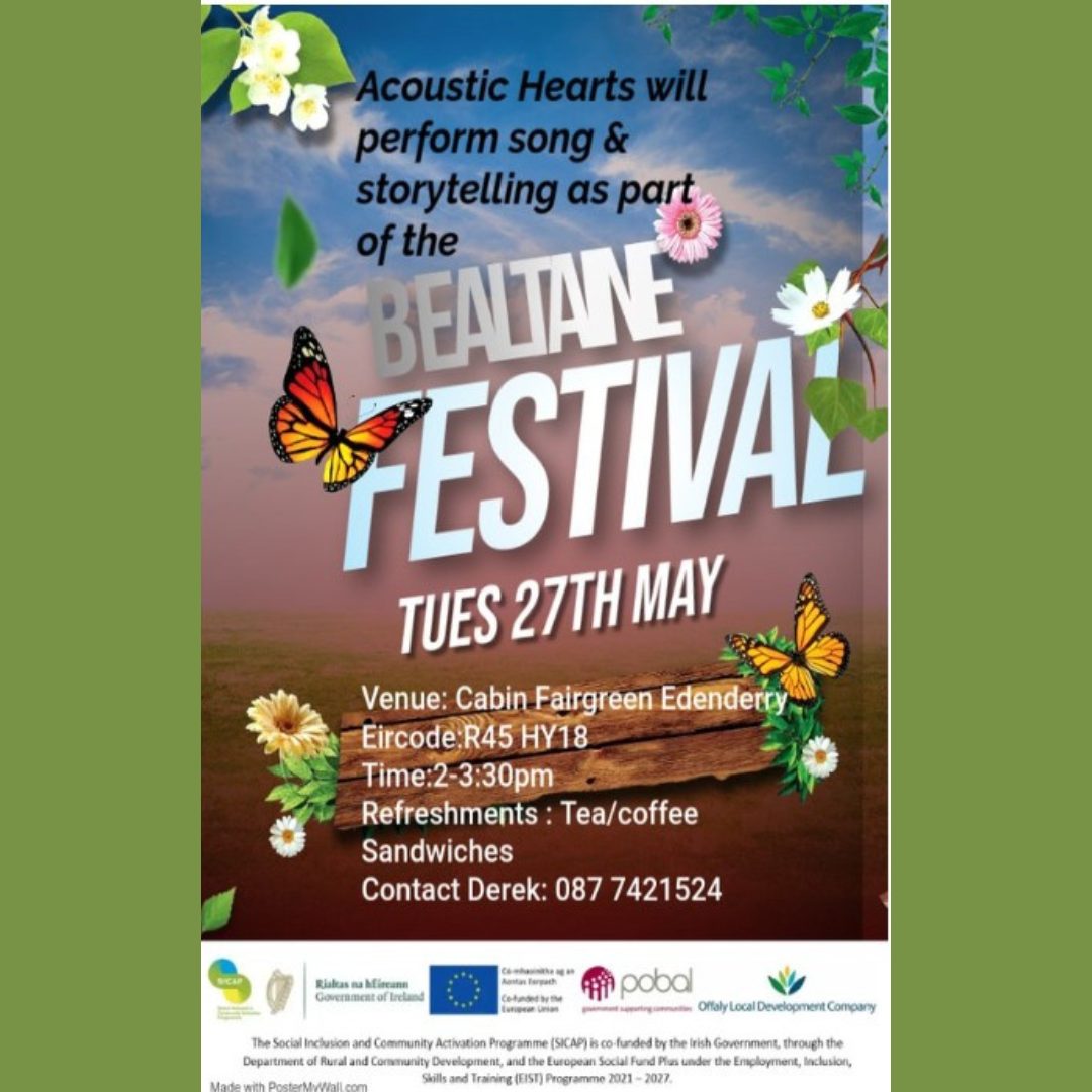 This is a poster of the Bealtaine Festival