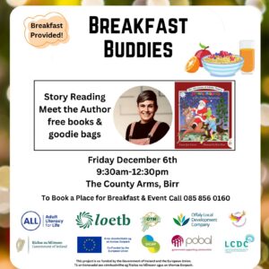 This is a poster of the Breakfast Buddies happening in Birr
