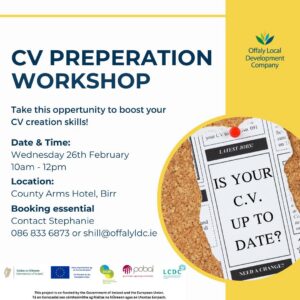 This is a poster of the CV Preparation Workshop happening in Birr
