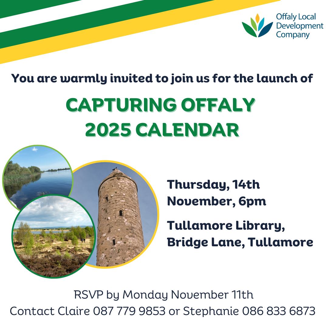 This is a poster of the Capturing Offaly 2025 Calender