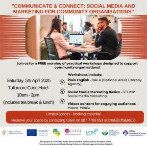 This is a poster of the Community & Connect