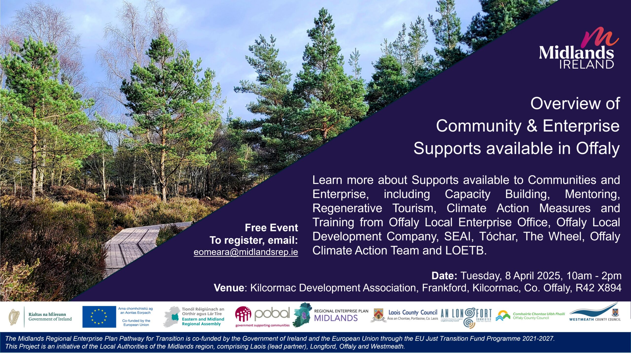 This is a poster of the Community & Enterprise Supports