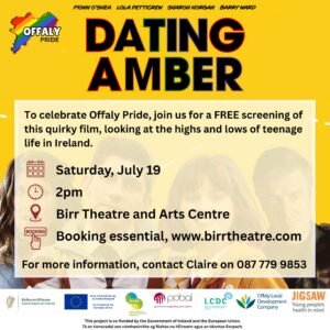 This is a poster of Dating Amber (Part of Offaly Pride)