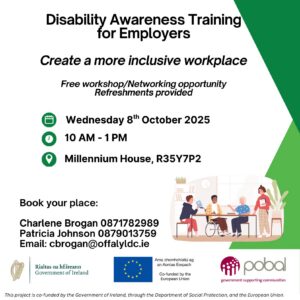 This is a poster of the Disability Awareness Training for Employers