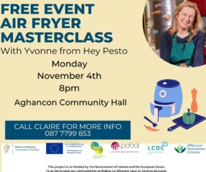 This is a poster of the FREE Event Air Fryer Masterclass