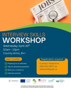 This is a poster of Interview Skills Workshop