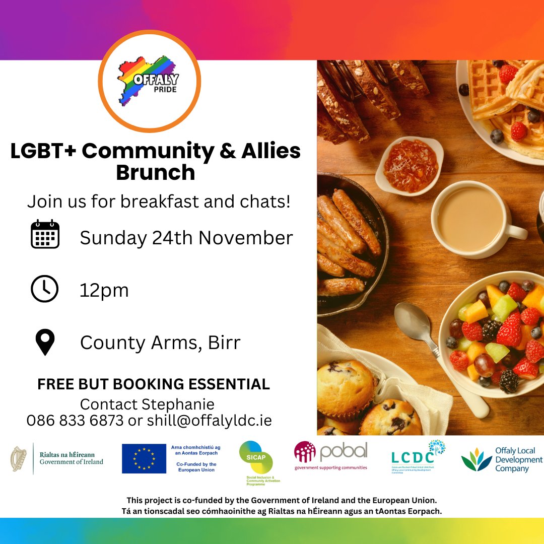 This is the poster of the LGBT - Community & Allies Brunch
