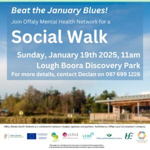 This is a poster of the Offaly Mental Health Network part of a Social Walk