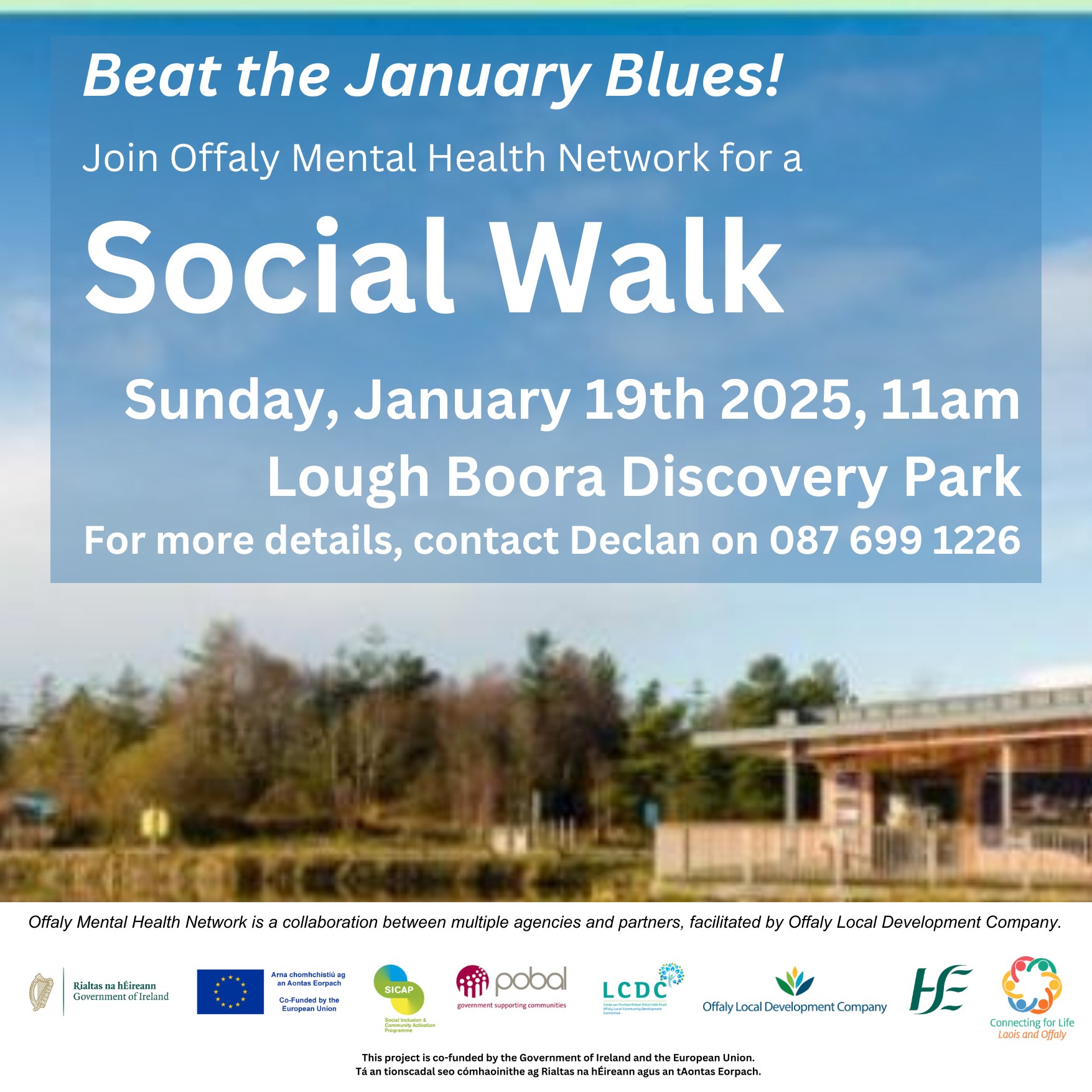This is a poster of the Offaly Mental Health Network part of a Social Walk
