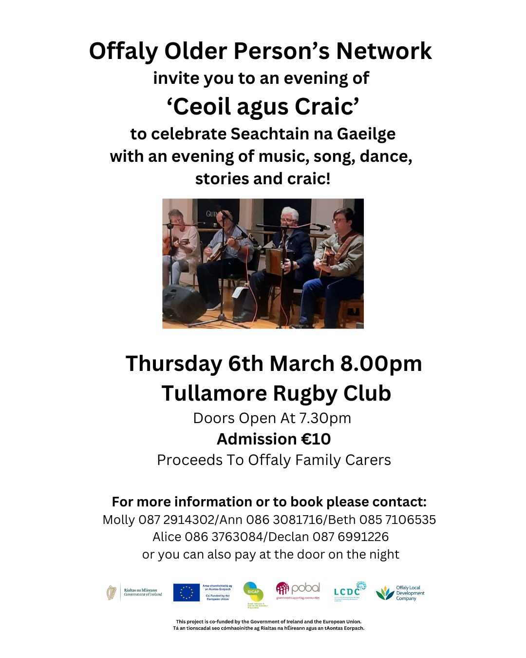 This is a poster of the Offaly Older Person's Network