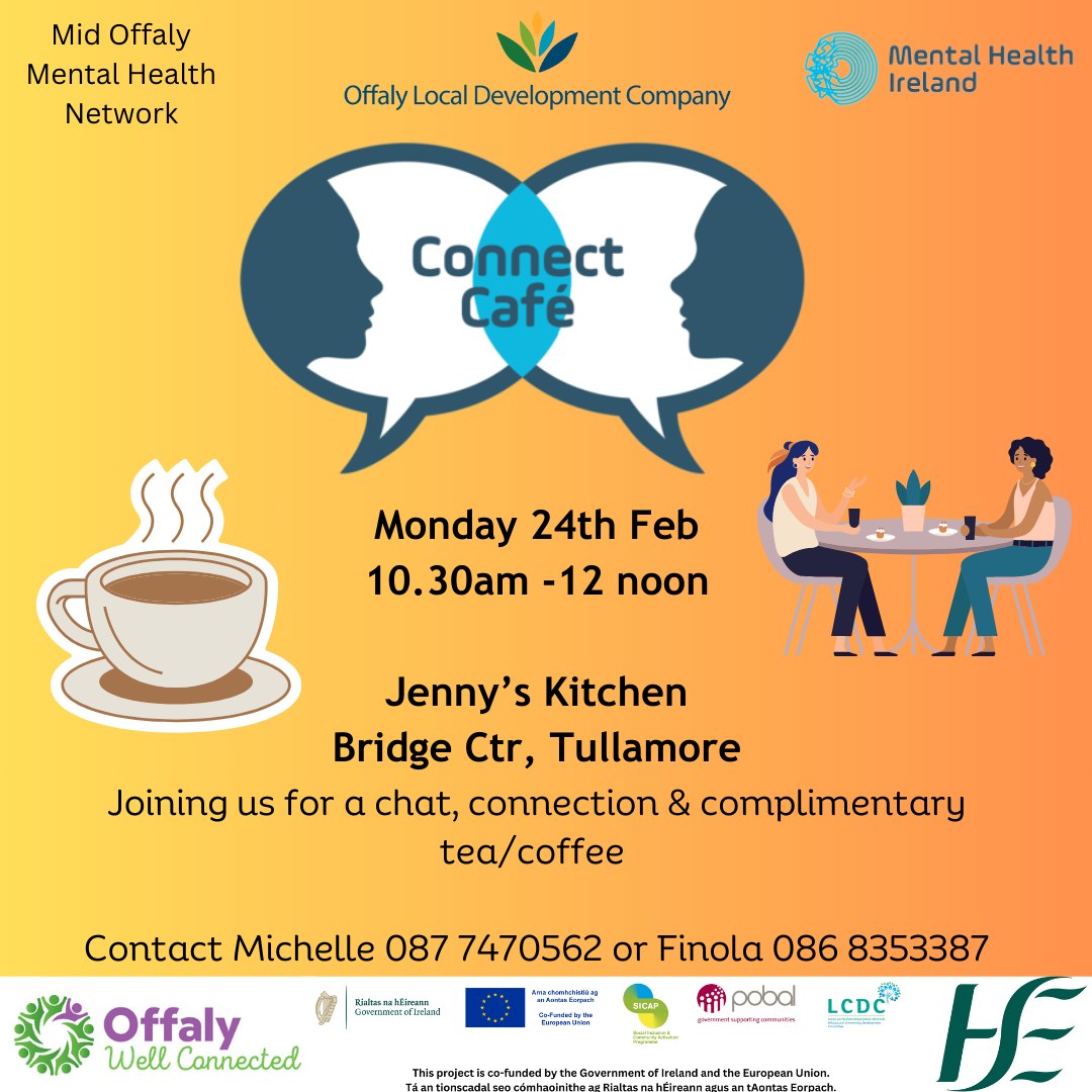 This is a photo of the Connect Café that is happening in Tullamore