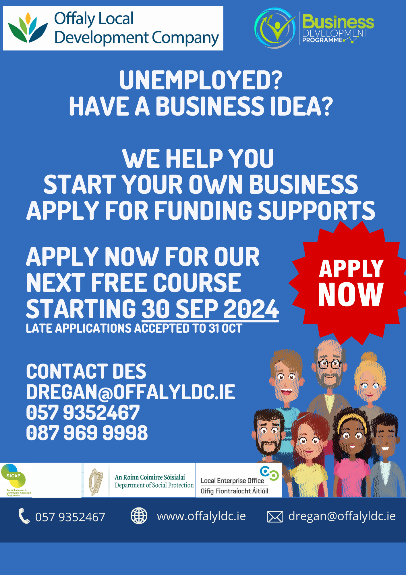 This is a poster of the Business Development Programme
