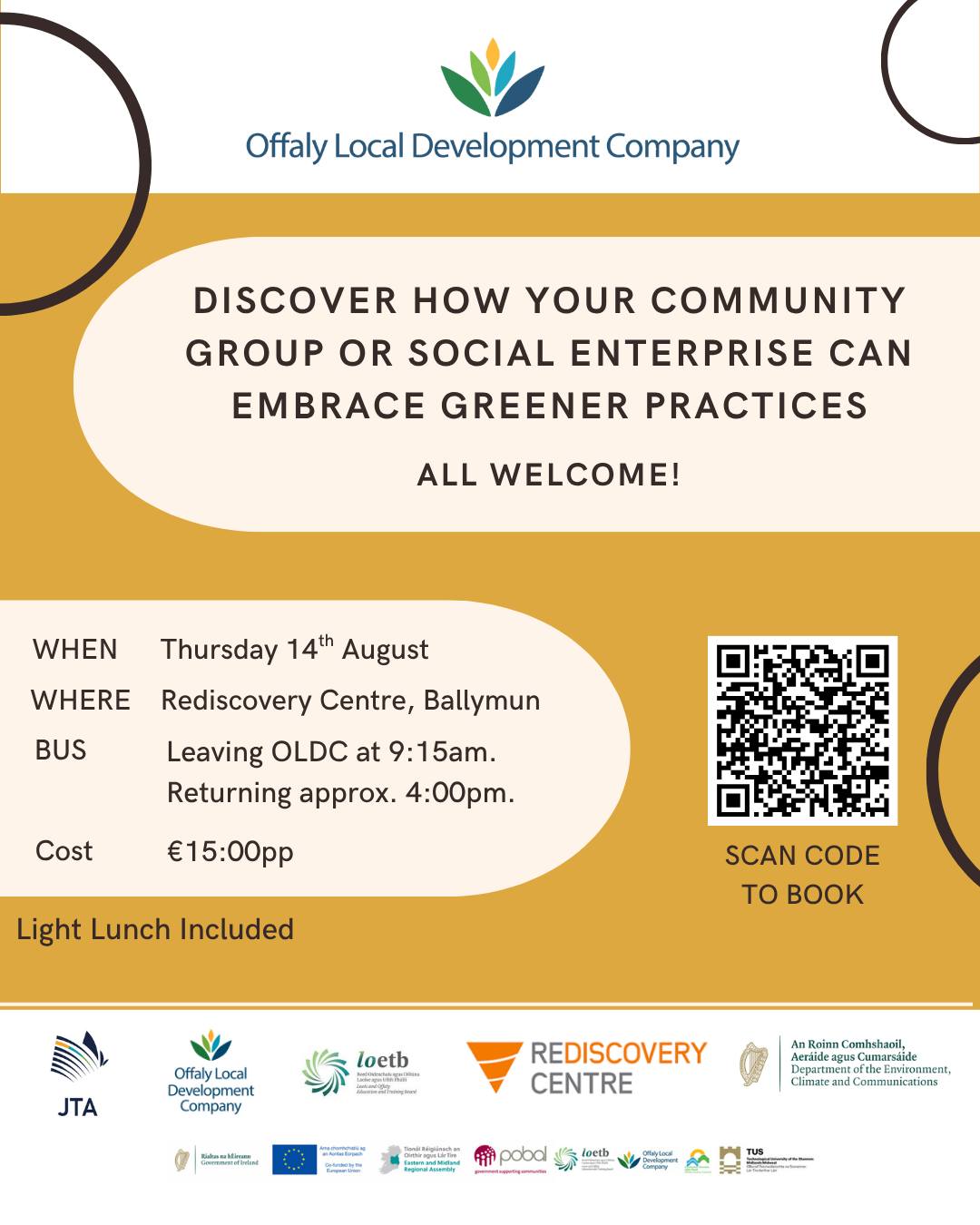 This is a poster of the Site Visit & Workshops