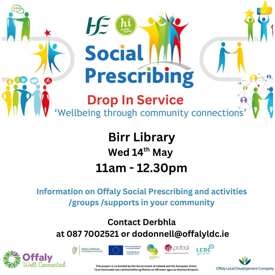 This is a poster of the Social Prescribing (Drop-In Service)