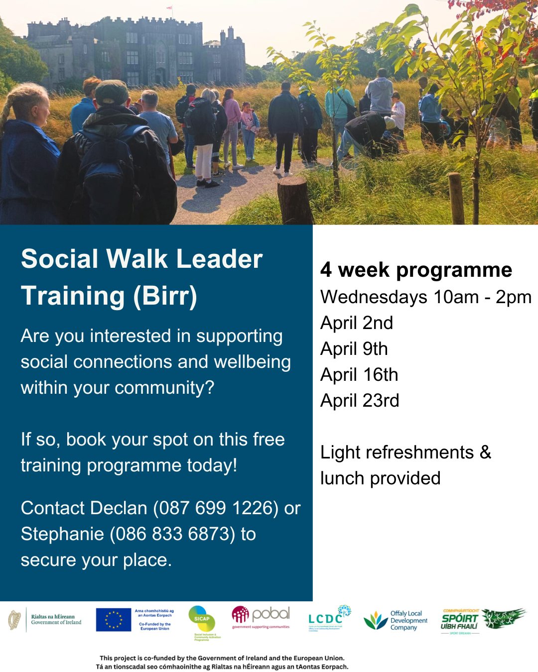 This is a poster of the Social Walk leader Training