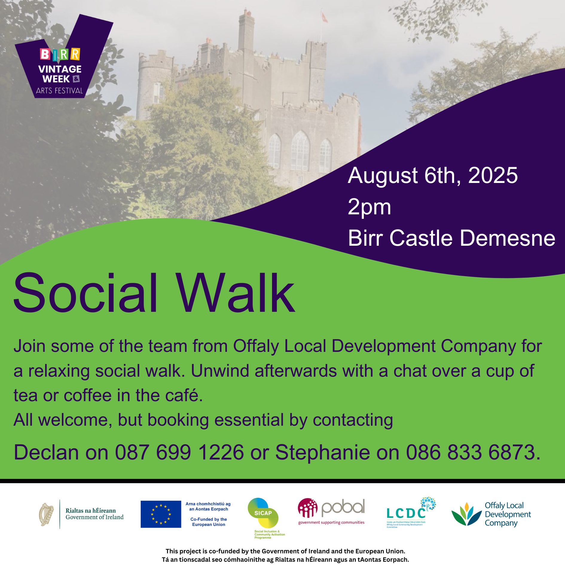 This is a poster of the Social Walk (Part of Vintage Week)