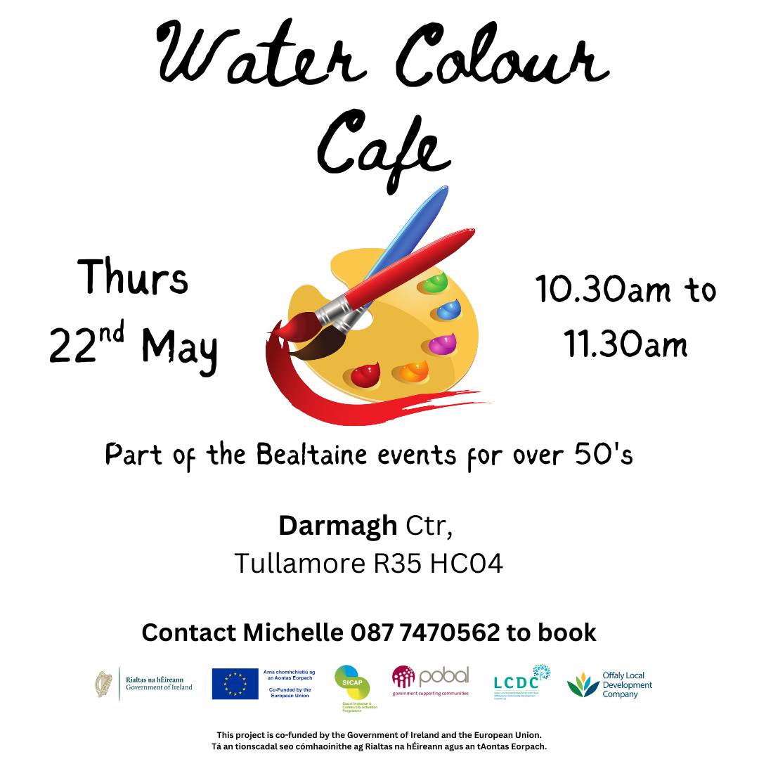 This is a poster of the Water Colour Café