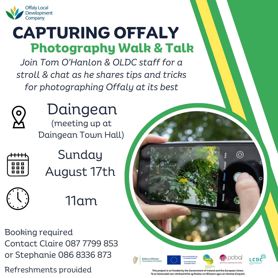 This is a poster of Capturing Offaly (Photography Walk & Talk)