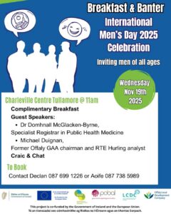 This is a poster of the International Men's Day Poster happening in Tullamore