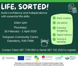 This is a poster of the Life, Sorted Event that is happening in Edenderry