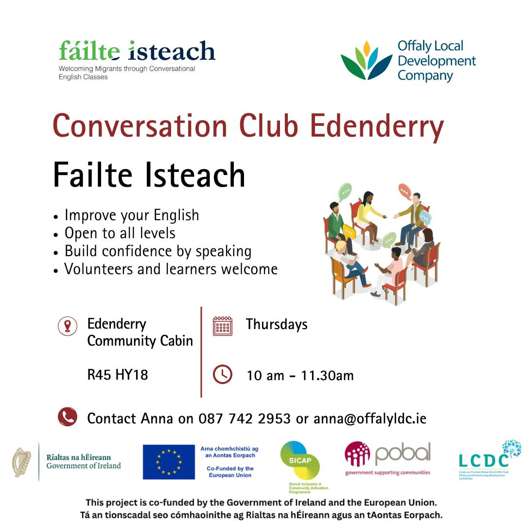 This is a poster of the Failte Isteach that is happening in Edenderry