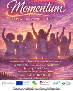 This is a poster of the Momentum ~ Empowering Women to Thrive that is happening in Birr