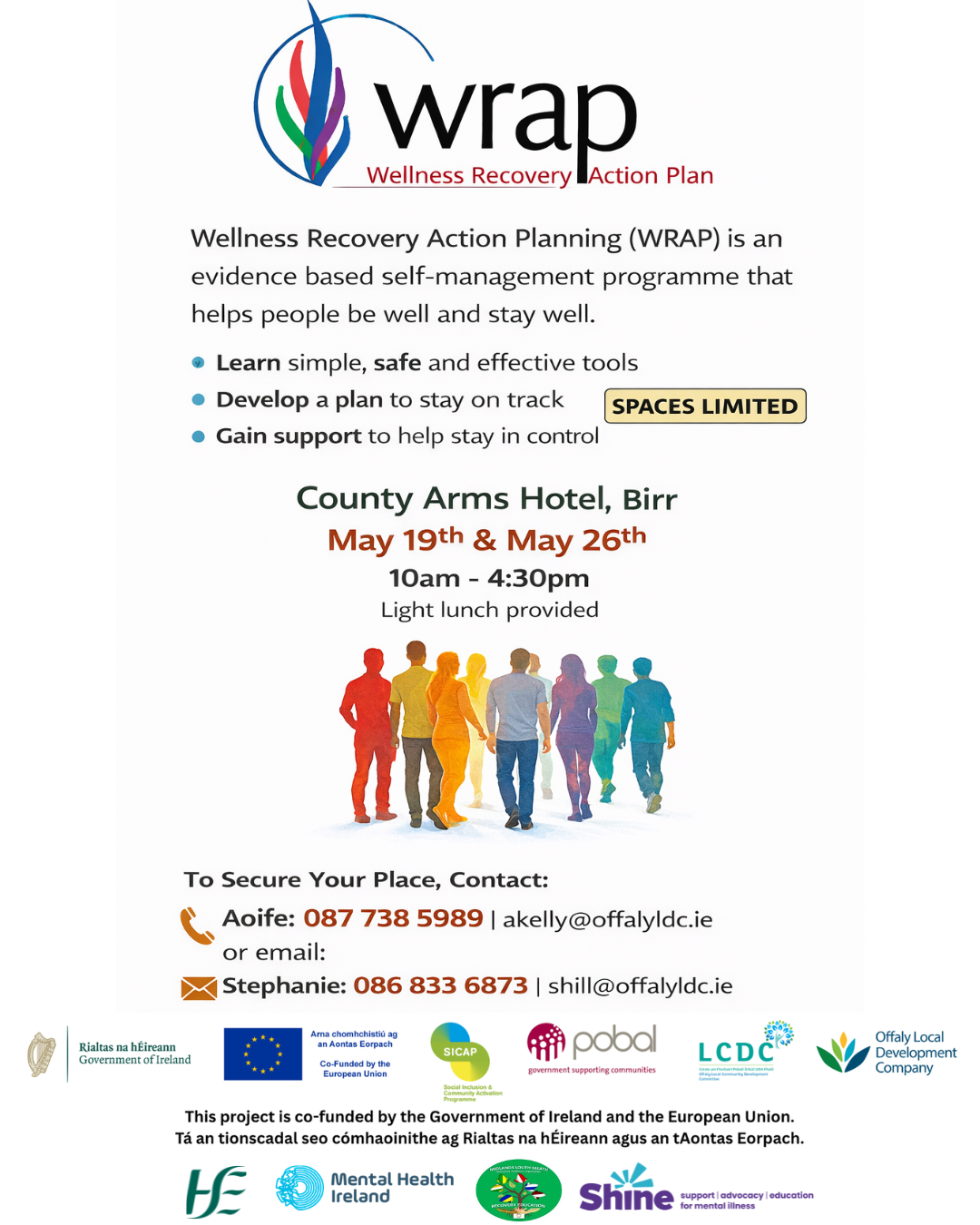 This is a poster of WRAP (Wellness Recovery Action Plan) that is happening in Birr
