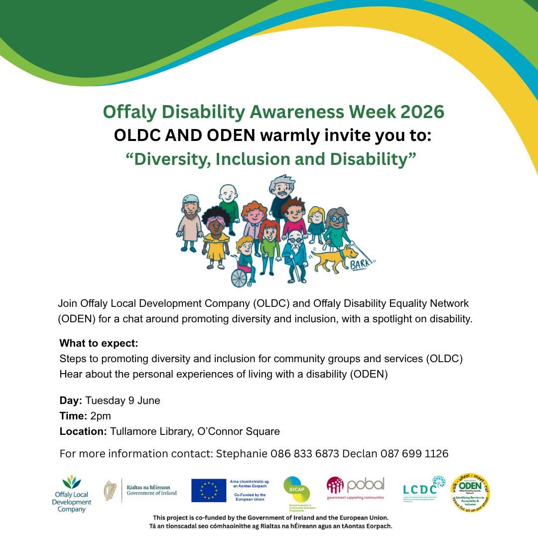 This is a poster representing the Offaly Disability Awareness Week