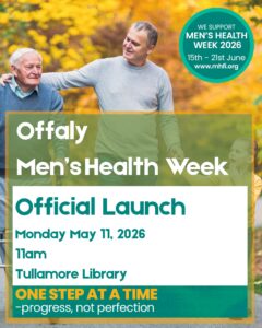 This is a poster of the Offaly Men Health Week