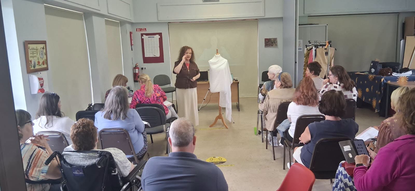 This is a picture of some people that attended the Arts & Crafts Group with Geraldine the woman running it in Tullamore
