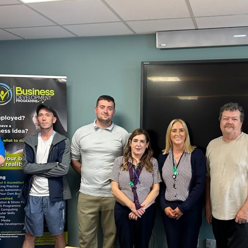 Deirdre & Caitriona from Tullamore Credit Union came in to talk to the Participants on the Business Development Programme