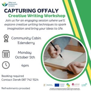 Capturing Offaly Workshop that is happening in Edenderry in October 2026