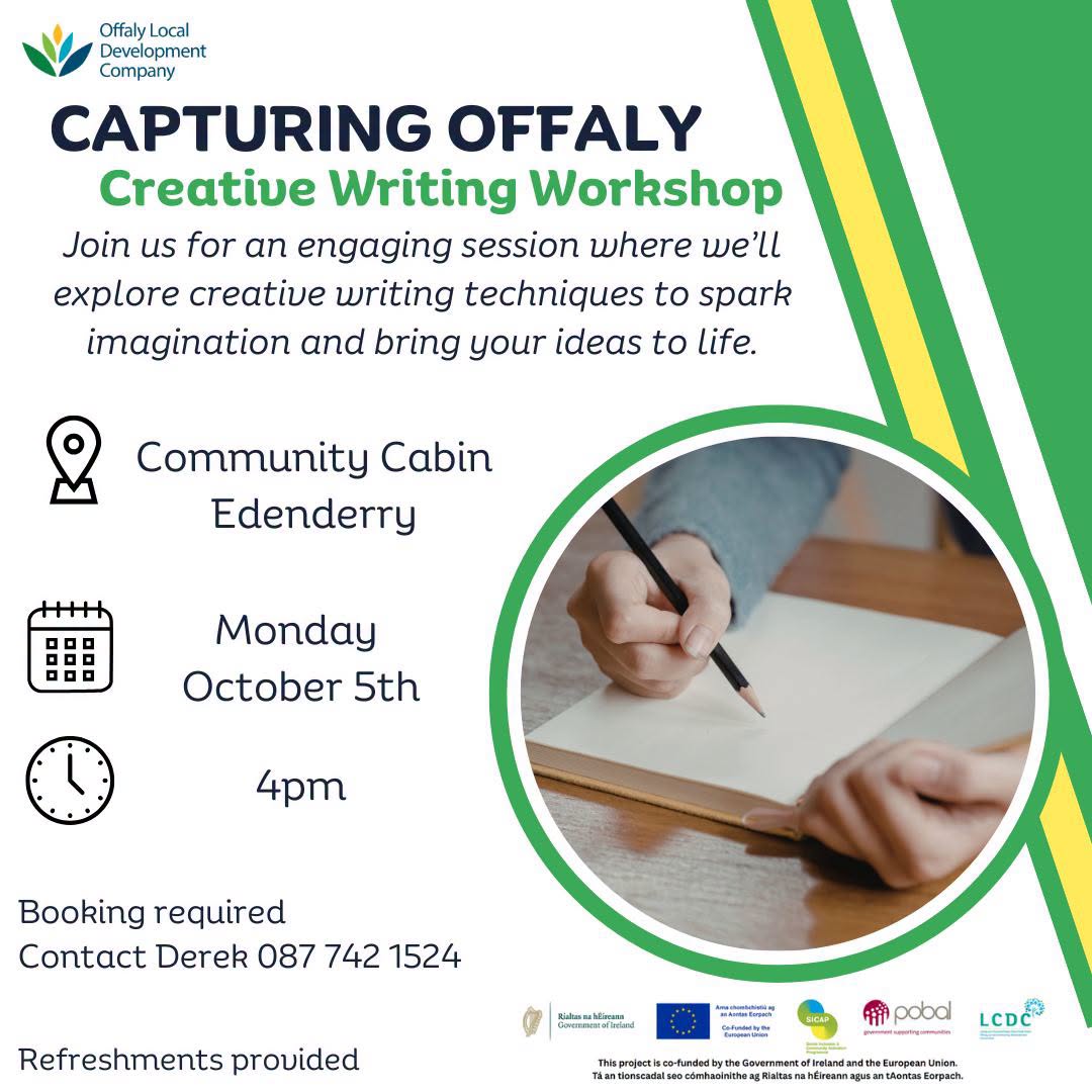 Capturing Offaly Workshop that is happening in Edenderry in October 2026