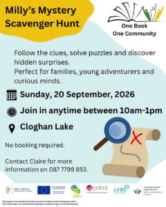 This is a poster of the Milly's Mystery Scavenger Hunt happening in Cloghan