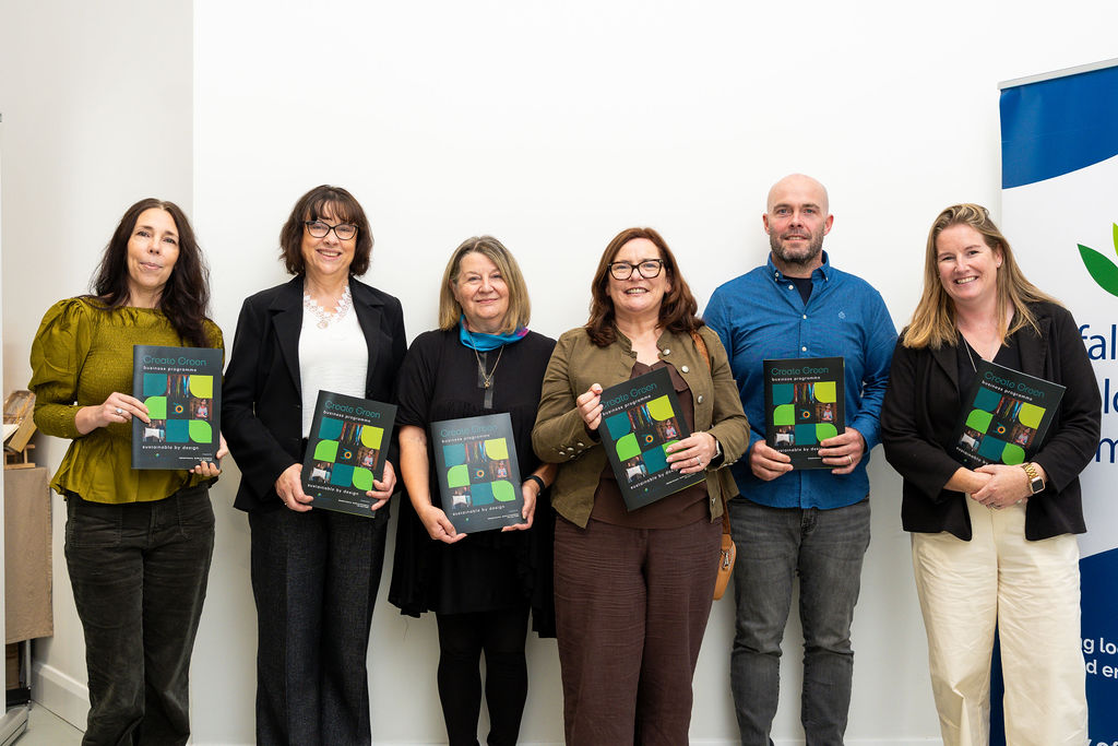 Rebekah Keaveney, Tutor, with participants,Helen Bracken, Hazel Green, Anne Marie Lawlor, Kevin Dooley & Jane Walsh Tutor