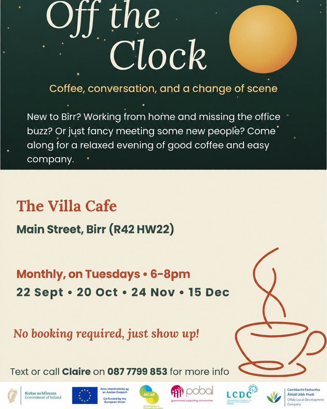 This is a poster of Off The Clock Event that is happening in Birr
