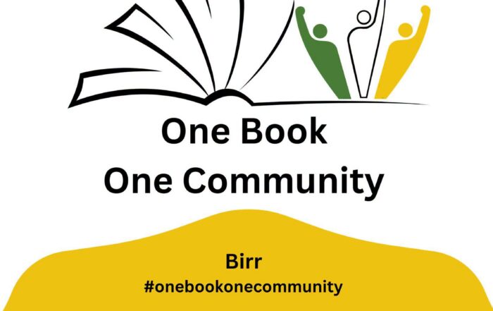 This is a poster of the One Book ~ One Community for 2026