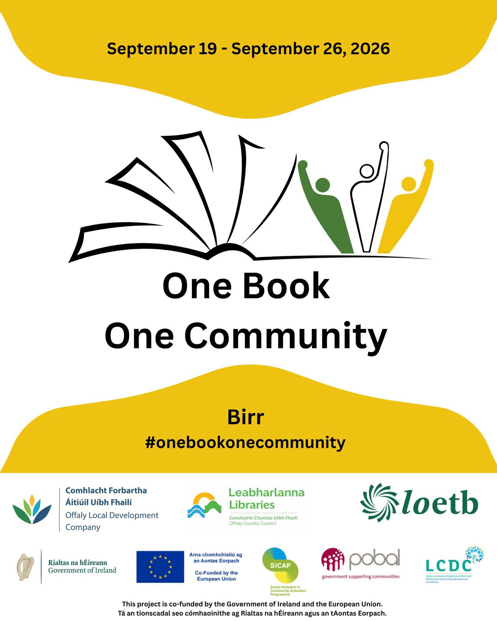This is a poster of the One Book ~ One Community for 2026