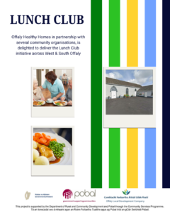 This is a poster of the Lunch Club happening in Belmont