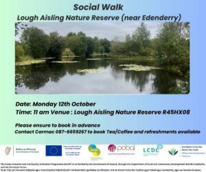 Social Walk happening in Lough Aisling Nature Reserve near Edenderry