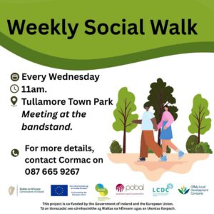 Weekly Social Walk happening in Tullamore